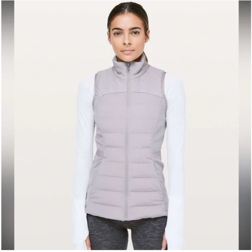 Down for it all Vest in light gray size 2